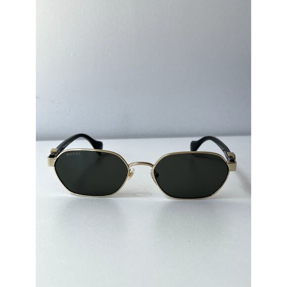 NEW Gucci GG1593S Gold Dark Grey Metal Sunglasses - Picture 8 of 10